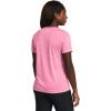 imageUnder Armour Womens Tech Twist Short Sleeve Crew697 Sunset Pink   White