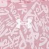 imageUnder Armour girls Rival Fleece Printed Hoodie697 Pink Elixir   White