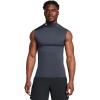 imageUnder Armour Mens HeatGear Armour Compression Mock Sleeveless044 Downpour Gray   White