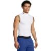 imageUnder Armour Mens HeatGear Armour Compression Mock SleevelessWhiteBlack
