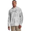 imageUnder Armour Mens Isochill Shore Break Camo HoodieHalo Gray 014Pitch Gray