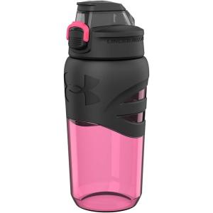 imageUnder Armour 18oz Grip Water Bottle Pro Lid Cover Silicone Body Grip Shatter Proof Stain ampamp Odor Resistant All Sports Baseball Basketball FootballCerise