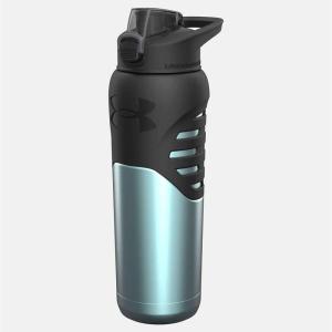 imageUnder Armour 24Oz Stainless Steel Water Bottle Insulated Carabiner Easy Carry Hook Leak Proof Kids ampamp Adults All Sports GymBreeze Blue