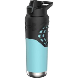 imageUnder Armour 24Oz Stainless Steel Water Bottle Insulated Carabiner Easy Carry Hook Leak Proof Kids ampamp Adults All Sports GymBreeze BlueBlack