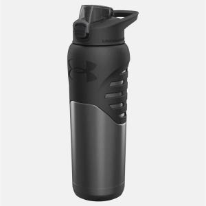 imageUnder Armour 24Oz Stainless Steel Water Bottle Insulated Carabiner Easy Carry Hook Leak Proof Kids ampamp Adults All Sports GymSmoke