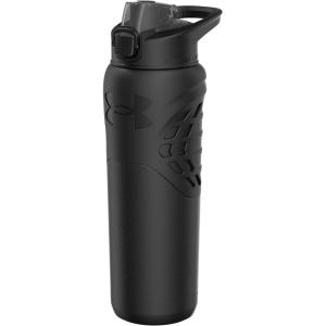 imageUnder Armour 24Oz Stainless Steel Water Bottle Insulated Carabiner Easy Carry Hook Leak Proof Kids ampamp Adults All Sports GymSolid Black