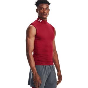 imageUnder Armour Mens HeatGear Armour Compression Mock SleevelessFlawless 834White