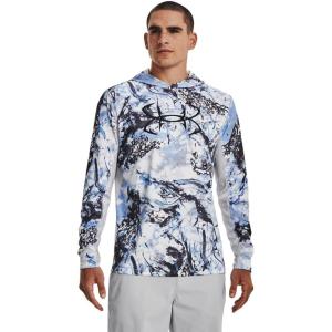 imageUnder Armour Mens Isochill Shore Break Camo Hoodie100 White  Carolina Blue  Black