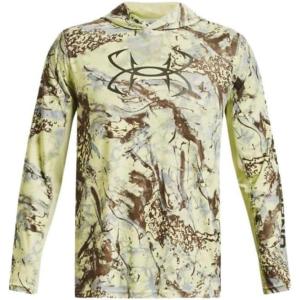 imageUnder Armour Mens Isochill Shore Break Camo Hoodie391 Fade   Marine Od Green