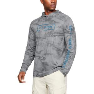 imageUnder Armour Mens Isochill Shore Break Camo HoodieSteel