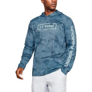 imageUnder Armour Mens Isochill Shore Break Camo HoodieThunder Medium Heather