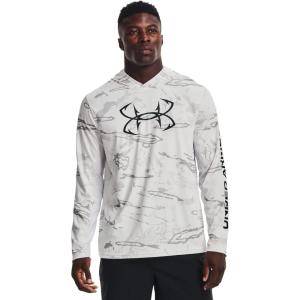 imageUnder Armour Mens Isochill Shore Break Camo HoodieUa Snow Camo 992Summit White