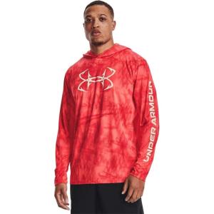 imageUnder Armour Mens Isochill Shore Break Camo HoodieVenom Red 690Summit White