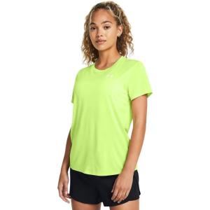 imageUnder Armour Womens Tech Twist Short Sleeve Crew304 Morph Green   White
