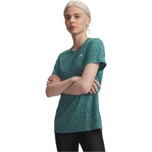 imageUnder Armour Womens Tech Twist Short Sleeve Crew338 Rack Green   White