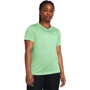 imageUnder Armour Womens Tech Twist Short Sleeve Crew350 Matrix Green  White  White