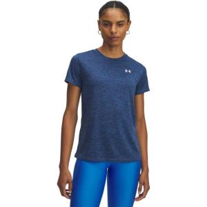 imageUnder Armour Womens Tech Twist Short Sleeve Crew402 Blue Atlantis   White