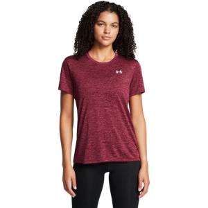 imageUnder Armour Womens Tech Twist Short Sleeve Crew625 Cardinal   White