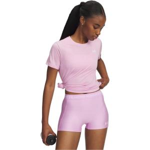 imageUnder Armour Womens Tech Twist Short Sleeve Crew669 Pink Dawn   White
