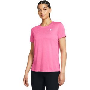 imageUnder Armour Womens Tech Twist Short Sleeve Crew682 Fluo Pink   White