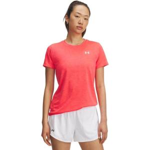 imageUnder Armour Womens Tech Twist Short Sleeve Crew714 Racer Red   White