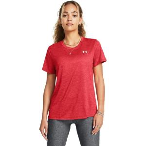 imageUnder Armour Womens Tech Twist Short Sleeve Crew814 Red Solstice  Coho  White