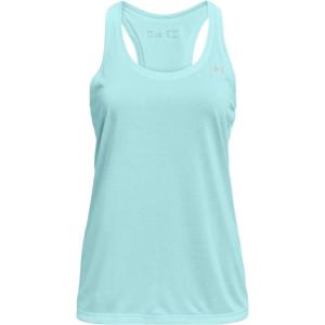 imageUnder Armour Womens Tech VNeck Twist ShortSleeve TShirtBreeze 442Metallic Silver