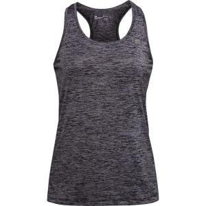 imageUnder Armour Womens Tech VNeck Twist ShortSleeve TShirtSlate Purple 585Metallic Silver