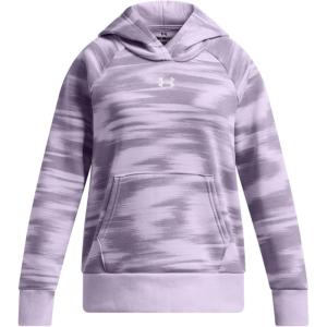 imageUnder Armour girls Rival Fleece Printed Hoodie535 Salt Purple   White