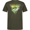 imageUnder Armour Boys Short Sleeve Shirt Crewneck Lightweight and Breathable OutdoorCanteen Green Bass Tee