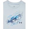 imageUnder Armour Boys Short Sleeve Shirt Crewneck Lightweight and Breathable OutdoorHarbor Blue Bass