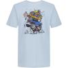 imageUnder Armour Boys Short Sleeve Shirt Crewneck Lightweight and Breathable OutdoorLight Blue FrontBack Tee