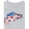 imageUnder Armour Boys Short Sleeve Shirt Crewneck Lightweight and Breathable OutdoorMod Gray  Freedom Bass Ss