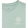 imageUnder Armour Boys Short Sleeve Shirt Crewneck Lightweight and Breathable OutdoorSilica Green Compass