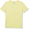 imageUnder Armour Boys Short Sleeve Shirt Crewneck Lightweight and Breathable OutdoorSonic Yellow Land Scan Logo