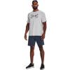 imageUnder Armour Mens Fish Hook Logo Tee016 Halo Gray  Pitch Gray  Pitch Gray