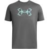 imageUnder Armour Mens Fish Hook Logo Tee025 Castlerock   Radial Turquoise