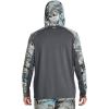 imageUnder Armour Mens Isochill Shore Break Camo Hoodie012 Pitch Gray  Pitch Gray  Lime Surge
