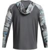 imageUnder Armour Mens Isochill Shore Break Camo Hoodie012 Pitch Gray  Pitch Gray  Lime Surge