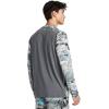 imageUnder Armour Mens Isochill Shorebreak Camo Long Sleeve012 Pitch Gray  Pitch Gray  Lime Surge