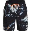 imageUnder Armour Mens Shorebreak 2in1 Boardshorts002 Black  Mellow Orange  Mod Gray