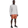 imageUnder Armour Mens Shorebreak 2in1 BoardshortsBlaze Orange 825Mod Gray