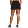 imageUnder Armour Womens Fusion Shorts001 Black  Black  Castlerock