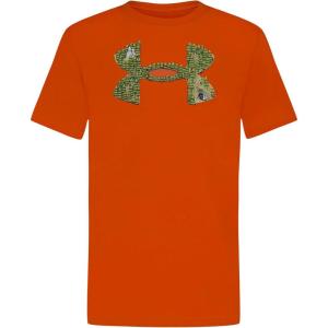 imageUnder Armour Boys Short Sleeve Shirt Crewneck Lightweight and Breathable OutdoorOrange