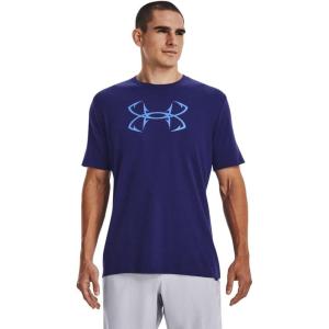imageUnder Armour Mens Fish Hook Logo Tee468 Sonar Blue  Carolina Blue  Carolina Blue