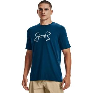 imageUnder Armour Mens Fish Hook Logo TeeDeep Sea 458Quirky Lime