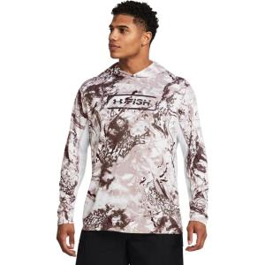 imageUnder Armour Mens Isochill Shore Break Camo Hoodie016 Tetra Gray   Brown Obsidian