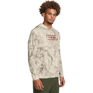 imageUnder Armour Mens Isochill Shore Break Camo Hoodie289 Khaki Base  Khaki Base  Sedona Red