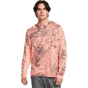 imageUnder Armour Mens Isochill Shore Break Camo Hoodie897 Aero Orange   Fresh Clay