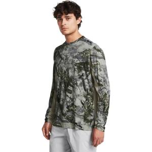 imageUnder Armour Mens Isochill Shorebreak Camo Long Sleeve504 Grove Green  Grove Green  Baroque Green